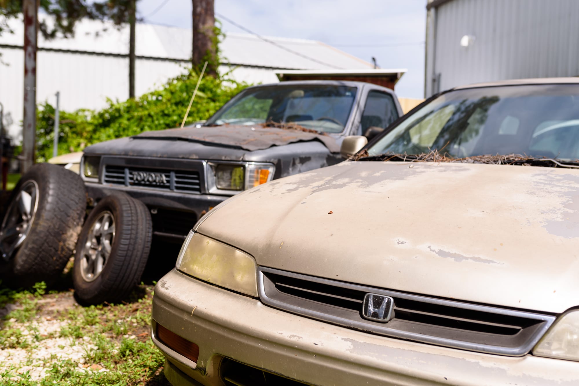 Vehicles in for service at Master Team Automotive in West Melbourne, Florida